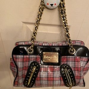 Sequin plaid bag
